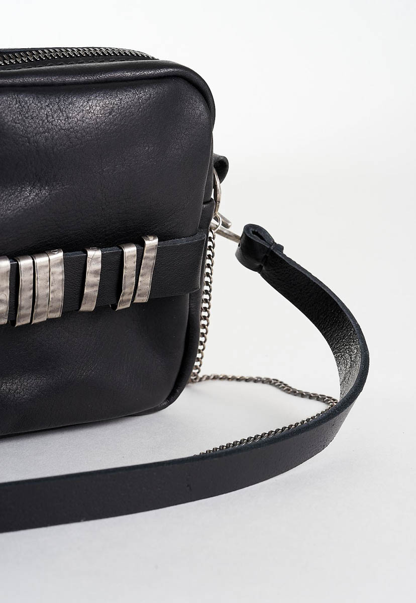 daniele basta leather and silver bags - DETAIL